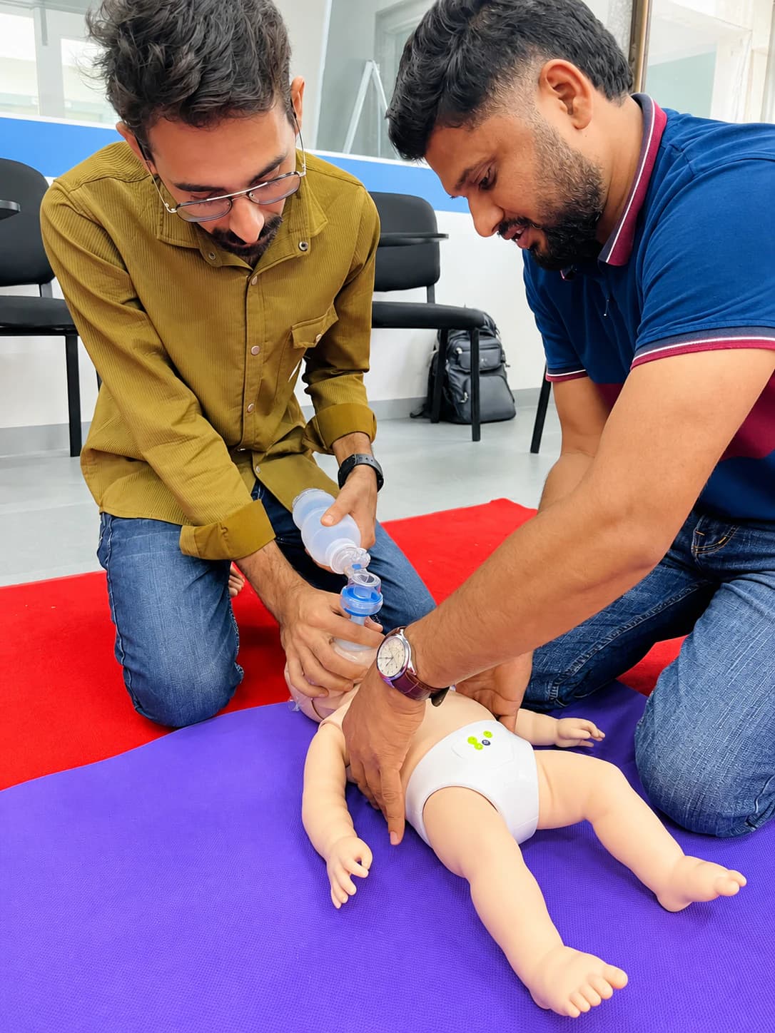 Infant CPR Training Demonstration at SSASC.