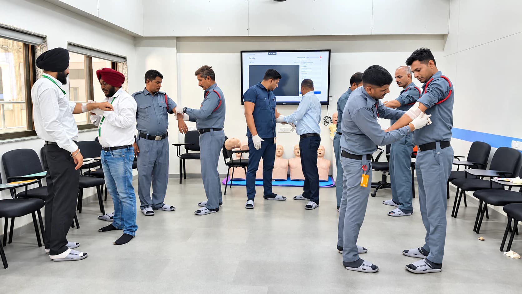 Collaborative First-Aid Training Class at SSASC.